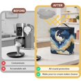 thumbnail image 4 of ZIATUBLES Moon Cat Ice Cream Machine Dust Cover, Stain Resistant Polyester Kitchen Countertop Appliance Decor Cover Compatible with Ninja NC501/NC301/NC299amz Model, 15.35" x 9.84" x 18.11", 4 of 6