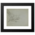 thumbnail image 2 of John Linnell 18x15 Black Modern Framed Museum Art Print Titled - Pike Pool, Beresford Hall, Derbyshire (1814), 2 of 5