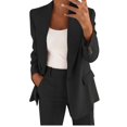 thumbnail image 1 of Laonim Women's Solid Color Suit Pants Set 2 Piece Set, 1 of 9