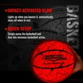 thumbnail image 2 of Light Up LED Basketball, Glow in the Dark with Pump and Batteries Included, Cool Sports Gift for Boys Ages 8-15, 2 of 9
