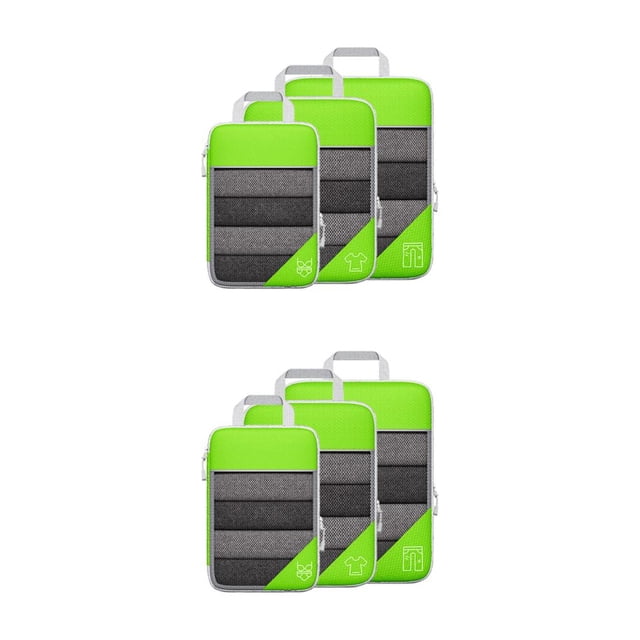 Toystoory 3 paquetes / lote Equipaje limpio y ordenado con estos cubos de embalaje que ahorran espacio Maleta comprimida Almacenamiento Verde Verde 2Conjunto