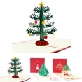 thumbnail image 2 of Bangcool Christmas Card 3D Creative Xmas Tree Pop up Card Holiday Card Greeting Card, 2 of 6
