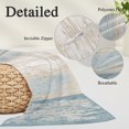 thumbnail image 3 of Slate Blue Wooden Body Pillow Cover, Pillowcase Protectors with Zipper, Breathable Decorative Throw Pillow Case Cover, Farmhouse Brown Vintage Distressed Pillow Shams for Couch Sofa 20x60Inch, 3 of 9