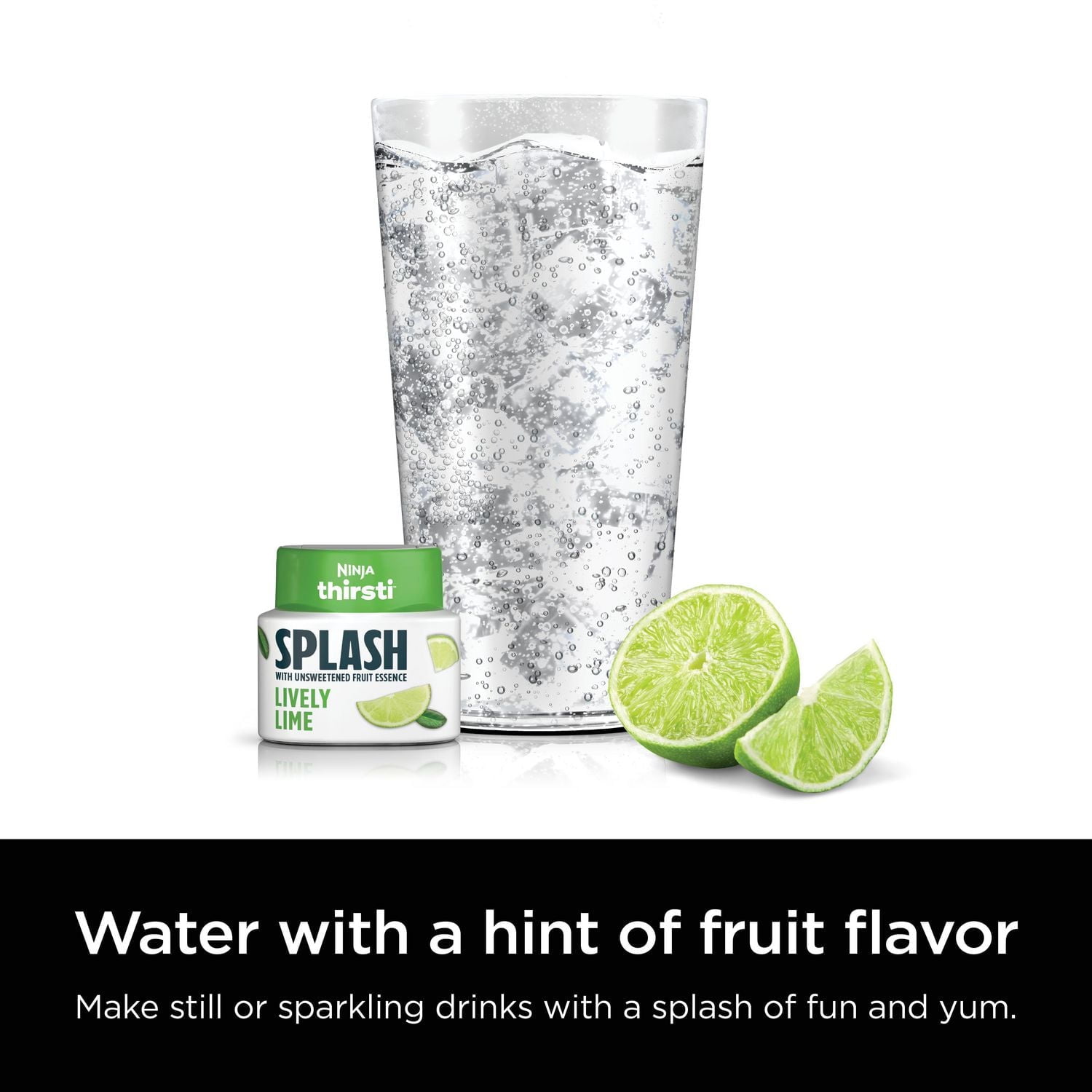 Ninja Thirsti Flavored Water Drops, Lively Lime, Crisp and
