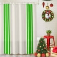 thumbnail image 5 of Shower Curtains Sets for Bathroom Decor St. Patrick's Day Minimalist Art Waterproof Bathroom Curtain with Hooks, Geometric Green Stripe Line on Beige for Bathroom Decor,60x72IN, 5 of 9