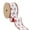 Santa Face w/ Pink, variant on LaRibbons 2 1/2" Wired Reversible Dupioni, Santa Face w/ Pink and Red Backing, 10 Yard Roll