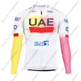 thumbnail image 4 of Maillot de ciclismo del Tour de Francia de los EAU 2024 con lunares amarillos, verdes y blancos, manga larga, camisetas de ciclismo de carretera, camisetas de ciclismo, uniformes de MTB, 4 of 5