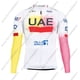 thumbnail image 4 of Maillot de ciclismo del Tour de Francia de los EAU 2024 con lunares amarillos, verdes y blancos, manga larga, camisetas de ciclismo de carretera, camisetas de ciclismo, uniformes de MTB, 4 of 5