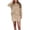 Khaki, variant on Sweater Sets for Women 2 Piece V Neck Collar Long Sleeve Tops and Shorts Knitted Loose Casual Matching Outfits(Medium,Beige)