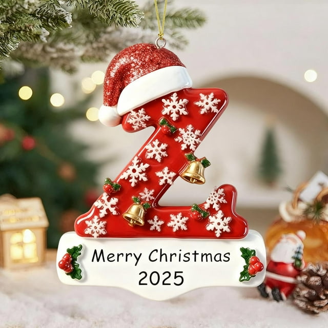 26 Letters Christmas Tree Decoration Pendant Christmas Tree Ornaments DIY Christmas Ornaments Christmas Decoration Xmas Tree Hanging Decor