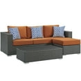 thumbnail image 2 of Modway Sojourn 3 Piece Outdoor Patio Sunbrella® Sectional Set in Canvas Tuscan, 2 of 6