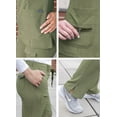 thumbnail image 5 of Adar Pro Heather Breakthrough Plus Scrub Set For Women - Enhanced V-Neck Top & Multi Pocket Pants - 4400H - Heather Olive - XXS, 5 of 7