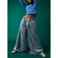 thumbnail image 2 of Diconna T-shirt Femme Manches Longues Col Rond Couleur Unie Hauts d'Automne Mode Urbaine pour Usage Quotidien, 2 of 5