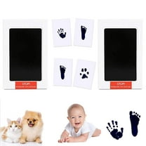 Salmope Baby Handprint Kit, Baby Shower Keepsake Kit/Gift For Parents, Baby  Handprint and Footprint--Pink 