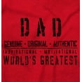 thumbnail image 2 of Dad Genuine World's Greatest Father Men's Big & Tall Graphic Zip Up Hoodie Brisco Brands 3X, 2 of 5
