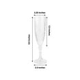 thumbnail image 3 of Efavormart 6-Pack Champagne Glasses, 8oz Shatterproof Plastic Crystal Cut Toast Flutes, Clear for Party Celebration Wedding, 3 of 11
