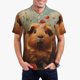 thumbnail image 1 of Fotbe Rose Cute Guinea Pig Camiseta Polo de Golf para Hombre con Estampado – Camisa Deportiva Transpirable con Cuello Abotonado-Small, 1 of 6