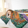 thumbnail image 4 of Catabedysis Rustic Cabin Camper 7-Piece Twin Bedding For Girls,3D Cartoon Camping Pattern Bedding Comforter Set,Multicolor,Polkadot Reversible, 4 of 7