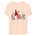 thumbnail image 4 of Meichang T-Shirt de la Saint-Valentin pour Femmes, Imprimé Cœur Mignon, Manches Courtes, Col Rond, Coupe Ample, 4 of 6