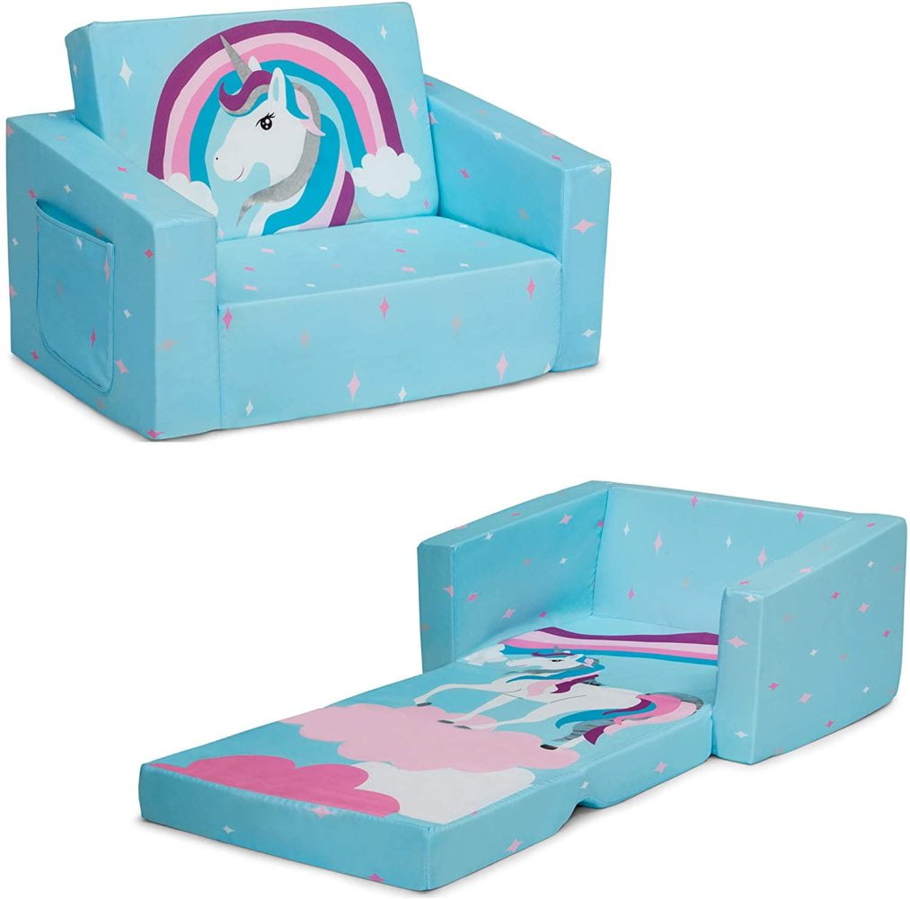 Delta Children Cozee 2in1 Convertible Sofa to Lounger Comfy Flip