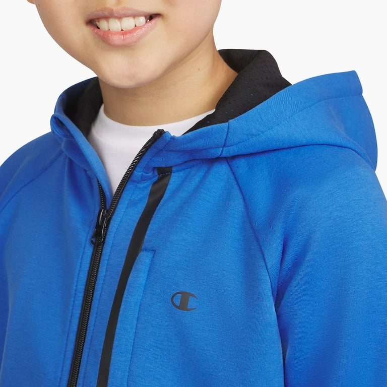 Boys 8-20 Champion® Active Zip Up Hoodie Color: Blue Size: SMALL