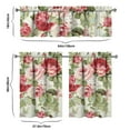 thumbnail image 6 of Kitchen Curtains and Valance Set 36 Inch Tier Pioneer Colorful Floral 3 Pieces Set Dining Room Small Curtain Drapes Cafe Curtains Valance for Home Decor Rod Pocket, 6 of 6
