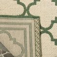 thumbnail image 4 of Safavieh Linden Danny Geometric Indoor/Outdoor Area Rug, Cream/Green, 6'7" x 6'7" Round, 4 of 8