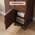 thumbnail image 6 of M optimized 72" Armoire Wardrobe Closet with 2 Doors, Wooden Wardrobe Cabinet with Hanging Rod, Narrow Tall Clothing Armoire Cabinet with 18 Adjustable Shelves for Clothes, Bedroom, 6 of 8