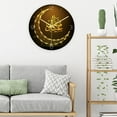 thumbnail image 4 of Reloj de pared musulmán para decoración, movimiento arrido , reloj de pared, relojes de lámpara acrílica, reloj de pared Reloj de pared islámico, B BLESIY Reloj de pared moderno, 4 of 7