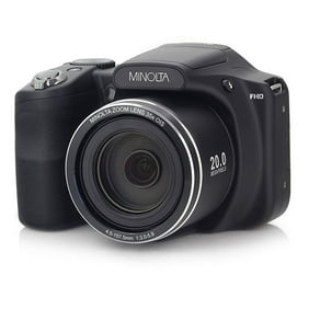 Minolta 20 Mega Pixels 1080pHD Bridge Digi Camera w/35x Optical Zoom in Black