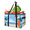 Multicolor 3, variant on CURLYOOT Nautical Beachy Reusable Grocery Bag, Foldable Shopping Tote Bag with Reinforced Handles, Large Kitchen Grocery Bags for Shopping Groceries Picnic