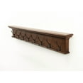 thumbnail image 3 of Home Wall Decorative Antique Brass Hardware 8 Hook Coat Rack - Brown Antique, 3 of 7
