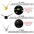 thumbnail image 5 of British Shorthair Cat Silouette Frameless Wall Clock Stickers, DIY Modern Decorative Clocks for Living Room, Bedroom, Office - Easy to Install, Large 3D Clock Design (Gold,47in), 5 of 6