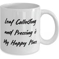 thumbnail image 2 of Reusable Leaf Collecting and Pressing, Leaf Collecting and Pressing is My Happy, Leaf Collecting and Pressing 11oz 15oz Mug From, 2 of 2