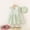 Green, variant on HOMADLES Toddler Dress for Girls Cotton Flower Print Stretch Ruffed Breathable Summer with Hat Princess Dress Green 18 Months