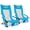 Blue-high, variant on RUNACC High Back Beach Chair: 2 Pack Packable Lightweight Camping Chairs Comfortable Sand Chair Set with Cup Holder for Adult Outdoor Concerts Lawn Camp Picnic