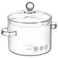thumbnail image 1 of FELTECHELECTR Olla de vidrio para sopa, olla de vidrio para estofado con tapa, tazón de vidrio para fideos, 1 of 4