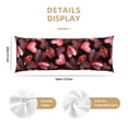 thumbnail image 3 of Naloa Ladybugs and Red Hearts Body Pillow Cover, Pillowcases with Hidden Zipper Breathable Long Pillow Case (Pillows are not included,20x54 inch), 3 of 7
