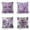 Purple, variant on Phantoscope New Living Series Printing Square Cushion for Couch Decorative Throw Pillow Cover, 18" x 18", Brown, 4 Pack