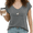 1-Dark Gray, variant on Women's White Lamb Cross He Left The 99 Faith Quote S-5XL V-Neck Sleeveless T-Shirt Cozy Tank Top