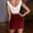 Wine, variant on Women's Elegant High Waist Pleated Bodycon Skirt Stretch Mini Pencil Skirt for Party and Outdoor Events