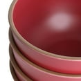 thumbnail image 4 of Gibson Home  Rockabye 4 Piece Melamine Cereal Bowl Set in Dark Pink, 4 of 5