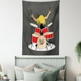 thumbnail image 4 of Drums Tapestry, Cool Calligraphic Layout of a Young Boy Rock and Roll Performance, Wall Hanging for Bedroom Living Room Dorm Decor, 60W X 80L Inches, Dark Taupe and Multicolor, by Ambesonne, 4 of 5