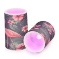 thumbnail image 7 of Yayeee Flameless Candles with Remote Flickering Battery Operated Multi Color Changing, Red Flamingo Pattern, 7 of 7