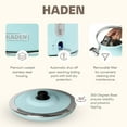 thumbnail image 4 of Haden Heritage 4 Slice Wide Toaster & Electric Kettle, Turquoise & Chrome, 4 of 10