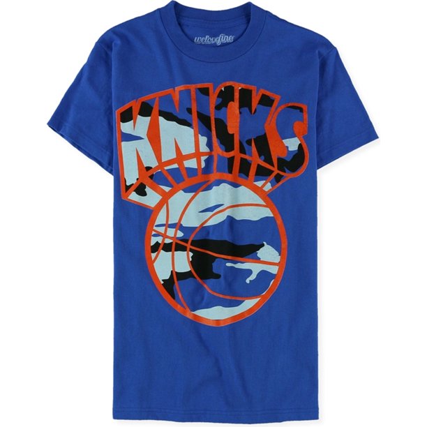 Ecko Unltd. Camiseta estampada de camuflaje de los New York Knicks para hombre, azul, extragrande Ecko Unltd. Camiseta gráfica