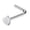 Silver, variant on QIQUWOHUL Stainless Steel Nose Rings Hoop Studs Body Piercing Jewelry Nose Ring Hoop For Women,Nostril Piercing Jewelry