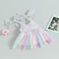 thumbnail image 3 of AMERTEER Bébé Fille A-Ligne Mesh Robes Princesse Été Tutu Robe Enfants Vêtements Tulle Robe de Bal, 3 of 8