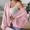 thumbnail image 5 of Diufon Womens Fall Cardigans Solid Color Casual Loose Sweaters Long Sleeve Knit Coats, 5 of 6