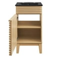 thumbnail image 3 of Modway Render 17.5" Particleboard and Laminate Bathroom Vanity in Oak/Black, 3 of 4